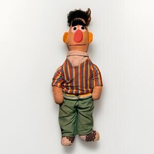 Vintage 1970s Knickerbocker Ernie Sesame Street Plush Doll